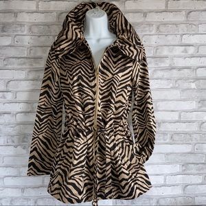DANA BUCHMAN Gold and black long sleeve jacket